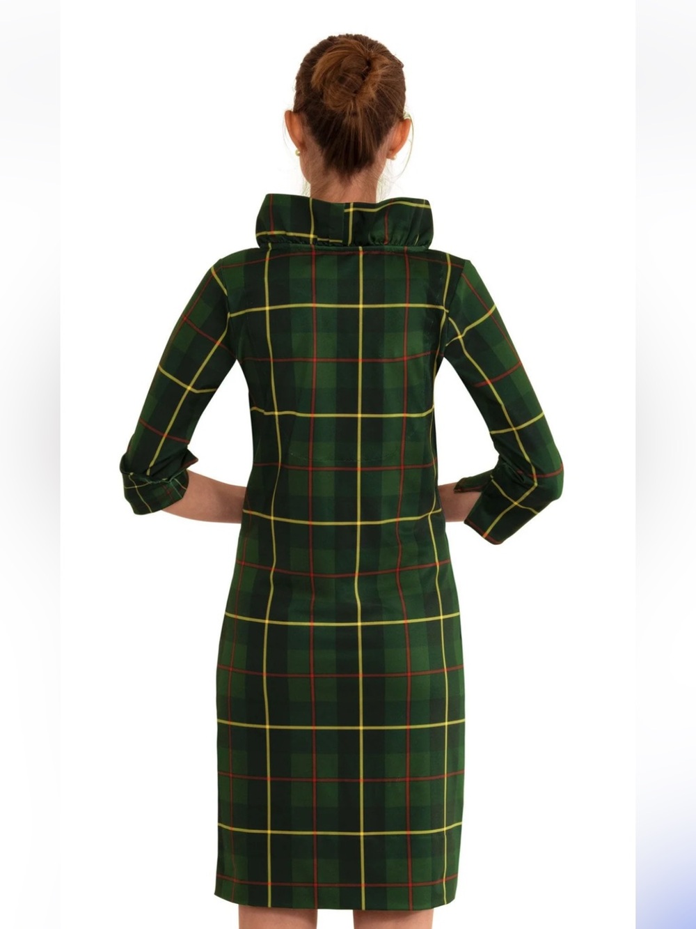 Gretchen Scott Designs Ruffle Neck Dress in plainly Cooper-worn twice.retail 219 - Picture 3 of 8